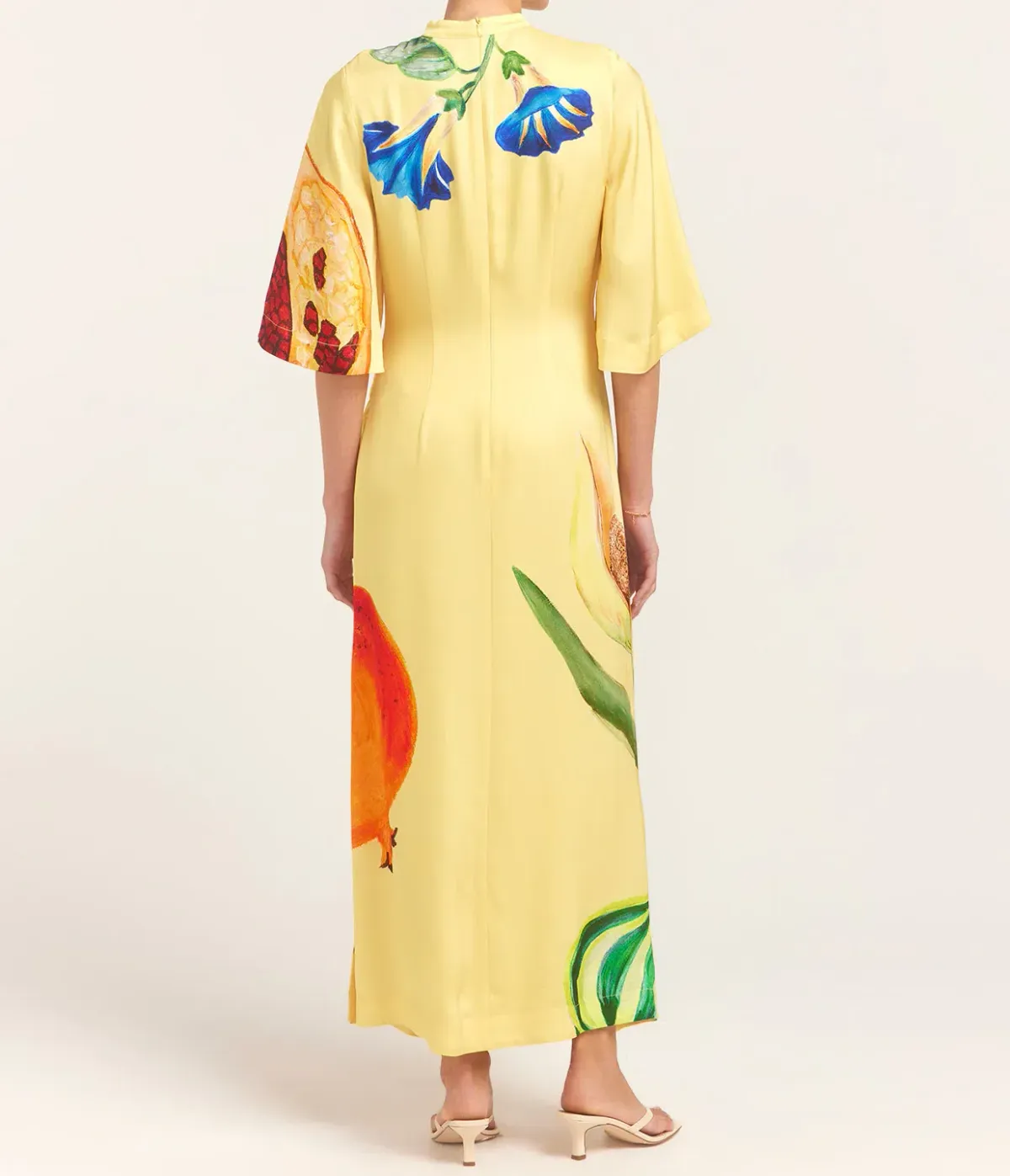Alemais Dahlia Midi Dress Yellow Size 8 - Image 3