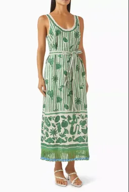 Alemais Lulu Sleeveless Midi Dress AU Size 6 for rent on The Volte - image 1