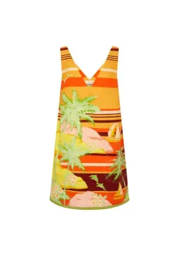 Alemais Palm Island V Neck Mini Dress Multi Size 6 for rent on The Volte - image 4