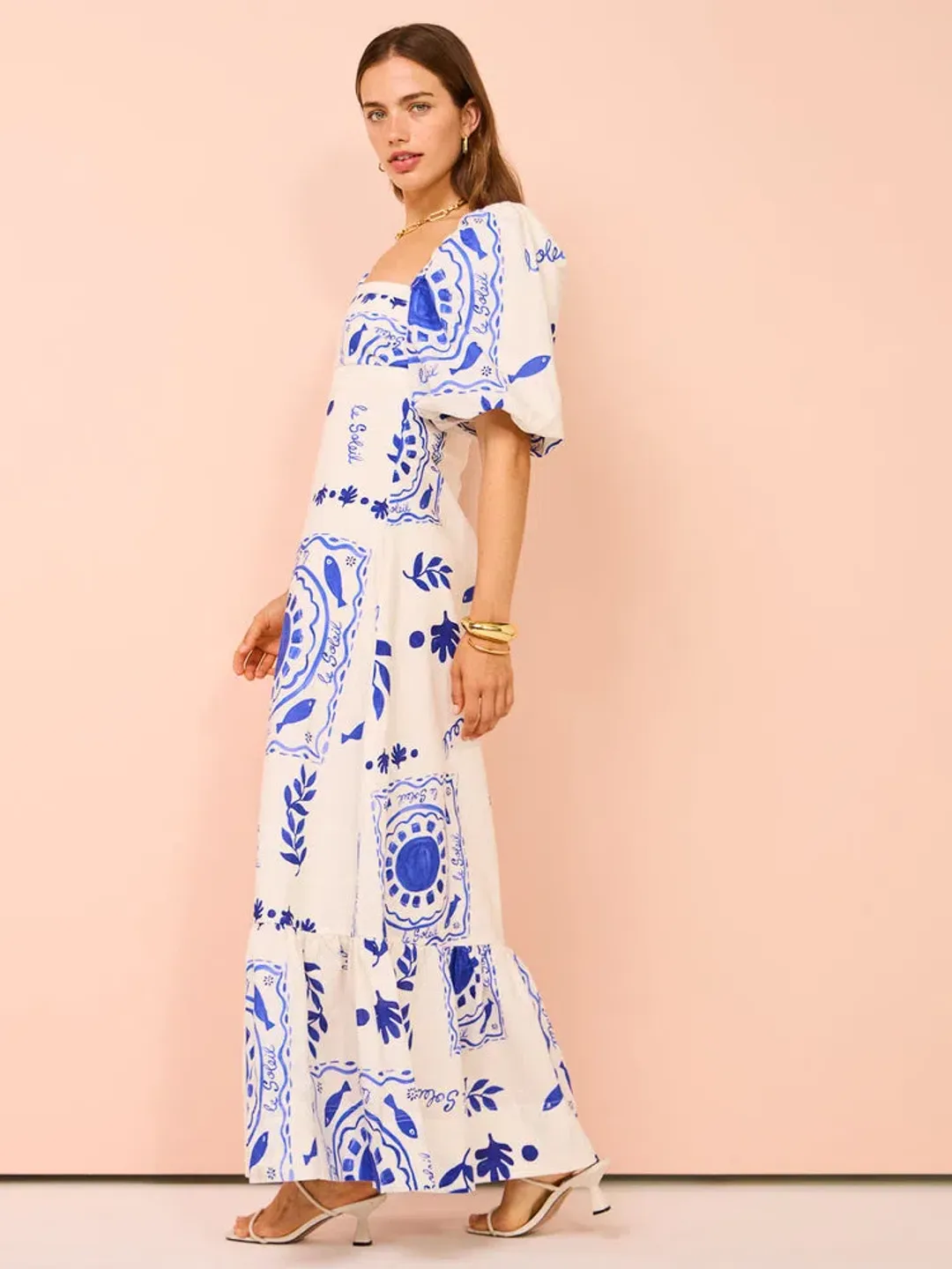 By Nicola Camille S/S Maxi Dress In Le Soleil Size 8 for rent on The Volte - main image