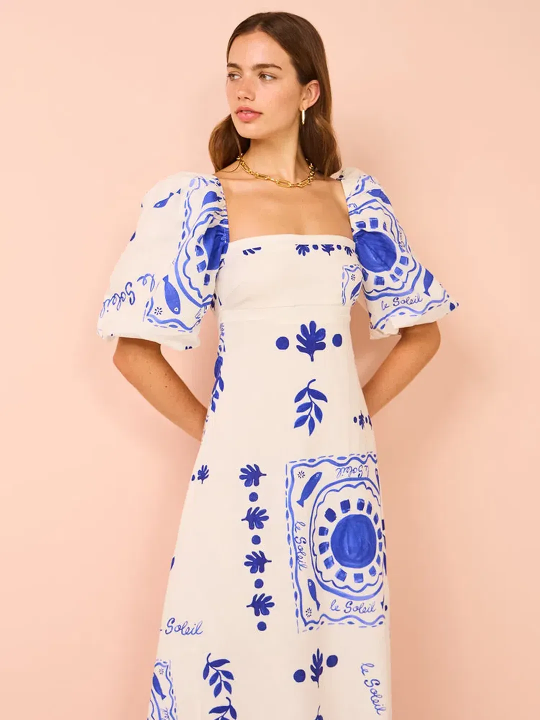 By Nicola Camille S/S Maxi Dress In Le Soleil Size 8 for rent on The Volte - main image