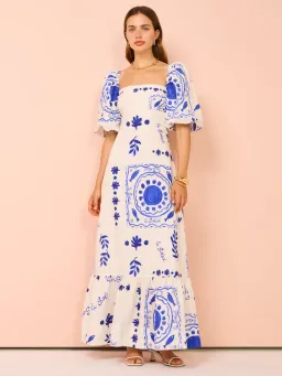 By Nicola Camille S/S Maxi Dress In Le Soleil Size 8 for rent on The Volte - image 4