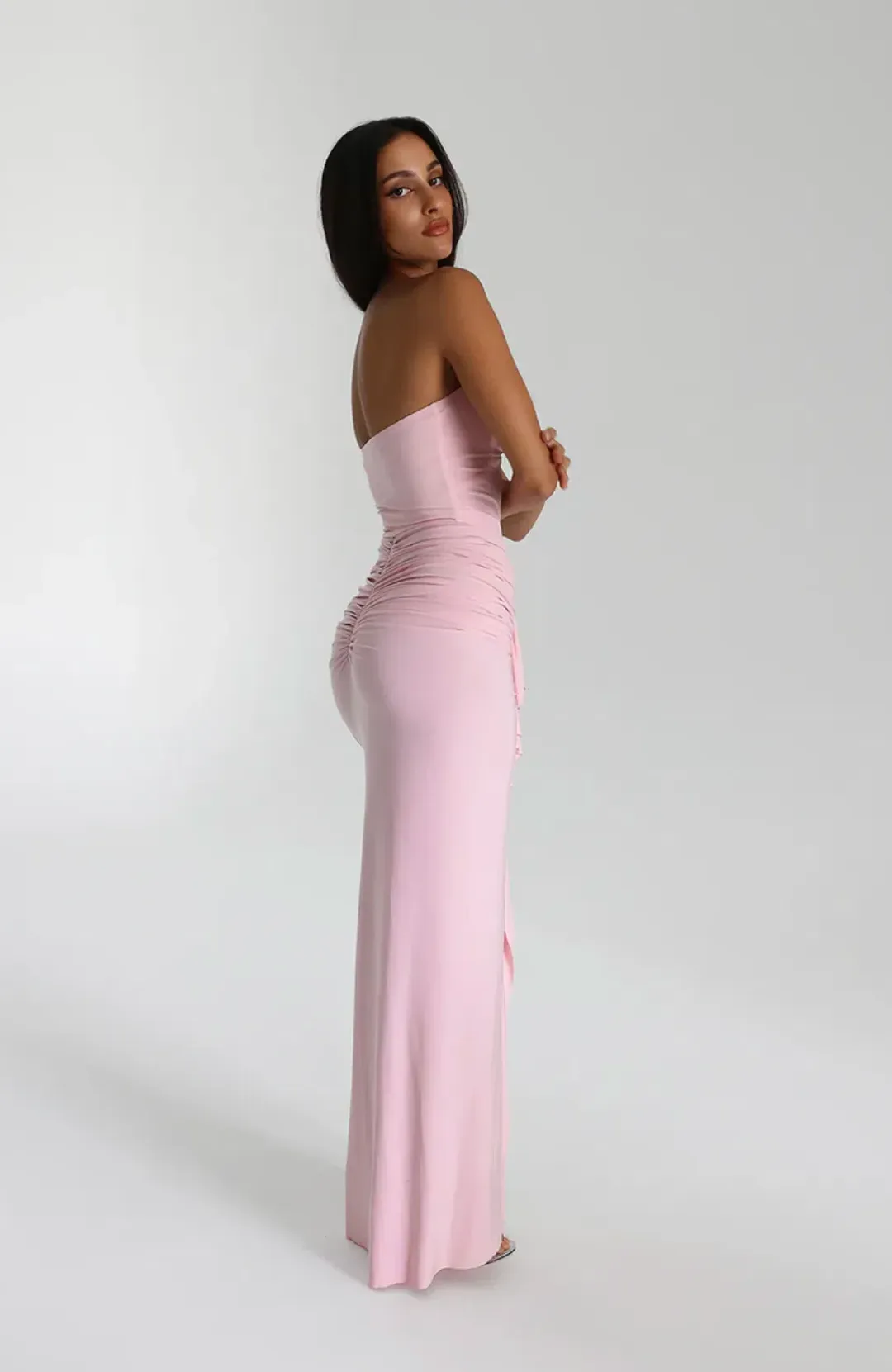Natalie Rolt Shontae Maxi Dress Pink Size 3/AU 12 for rent on The Volte - main image
