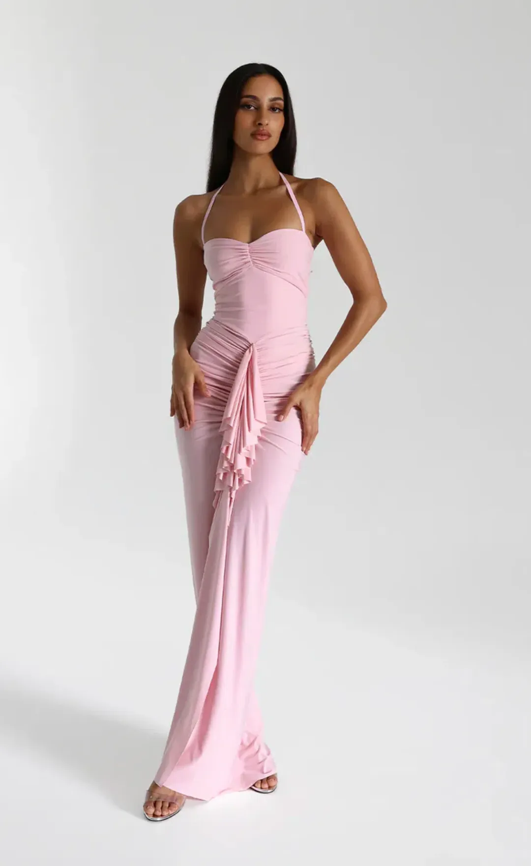 Natalie Rolt Shontae Maxi Dress Pink Size 3/AU 12 for rent on The Volte - main image