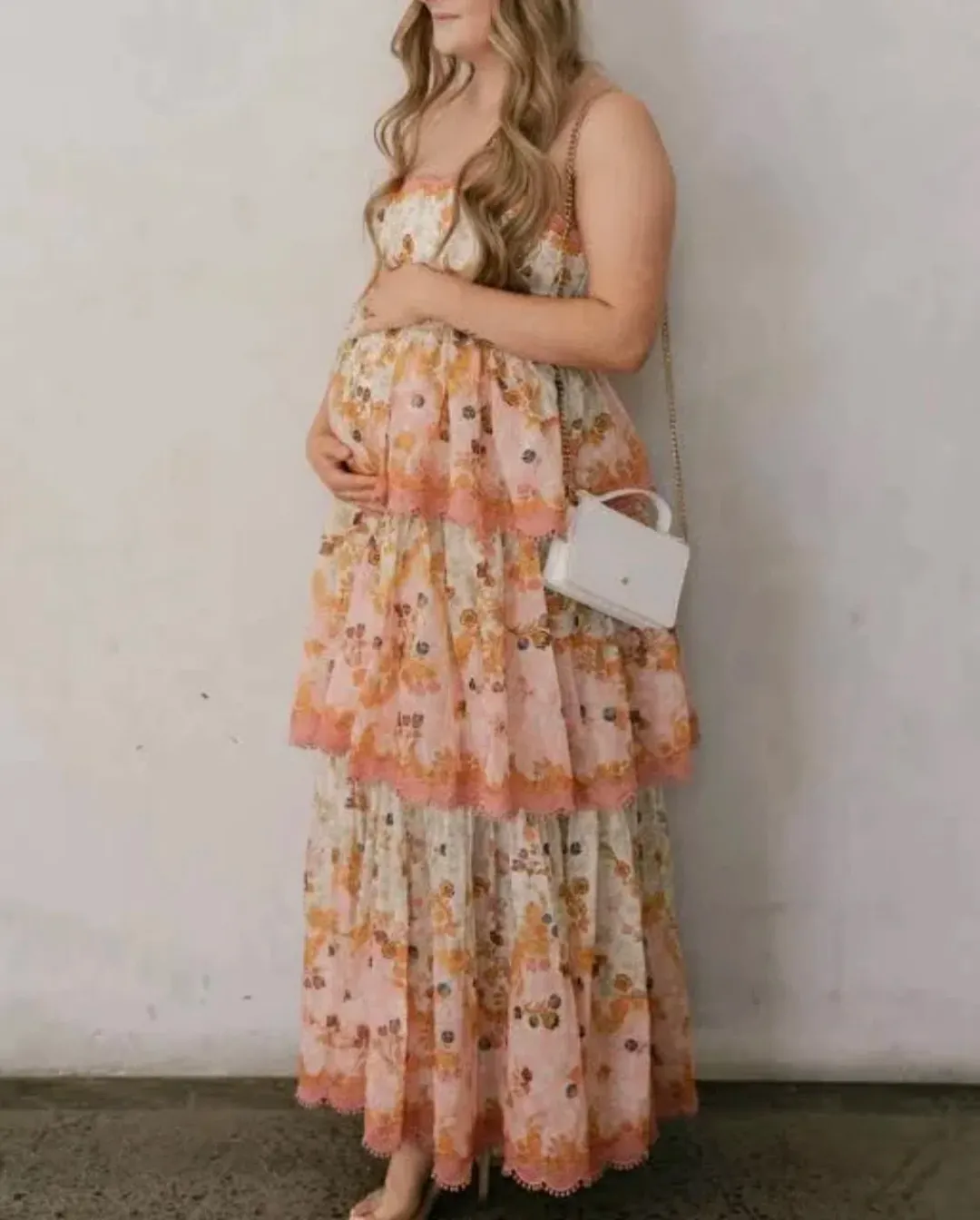 Zimmermann Laurel Frill Midi Dress AU Size 8 for rent on The Volte - main image
