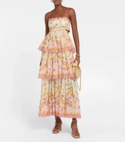 Zimmermann Laurel Frill Midi Dress AU Size 8 for rent on The Volte - image 1