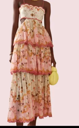 Zimmermann Laurel Frill Midi Dress AU Size 8 for rent on The Volte - image 2