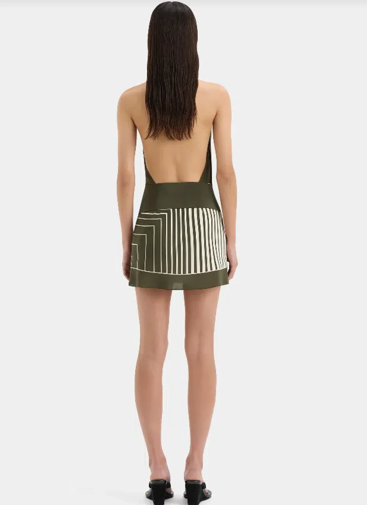 SIR The Label Leilana Mini Dress Garden Stripe Size AU 8 - Image 2