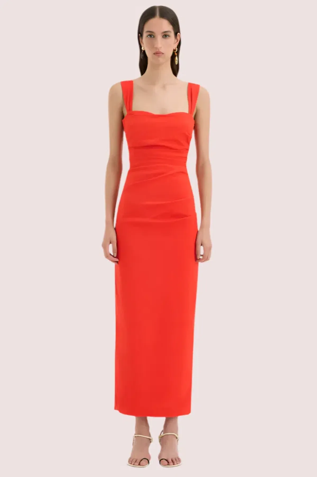 SIR The Label Dahlia Gown Orange Size 8 - Image 1