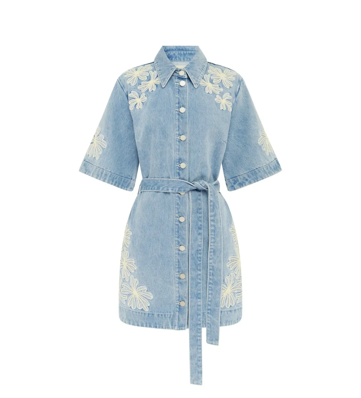 Alemais Charlene Denim Mini Dress Size AU 16 - Image 5