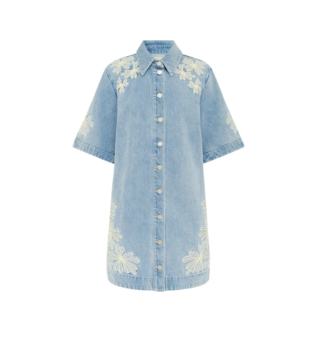 Alemais Charlene Denim Mini Dress Size AU 16 - Image 6
