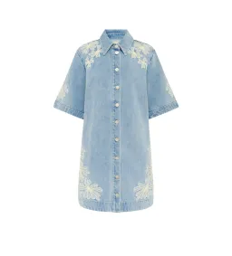 Alemais Charlene Denim Mini Dress Size AU 16 for rent on The Volte - image 6
