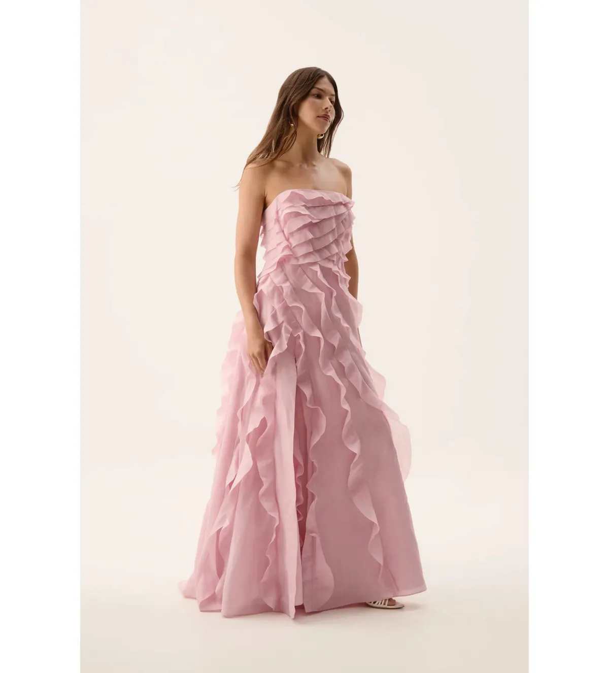 Aje Allaire Gown in Chalk Pink Size AU 6 - Image 2