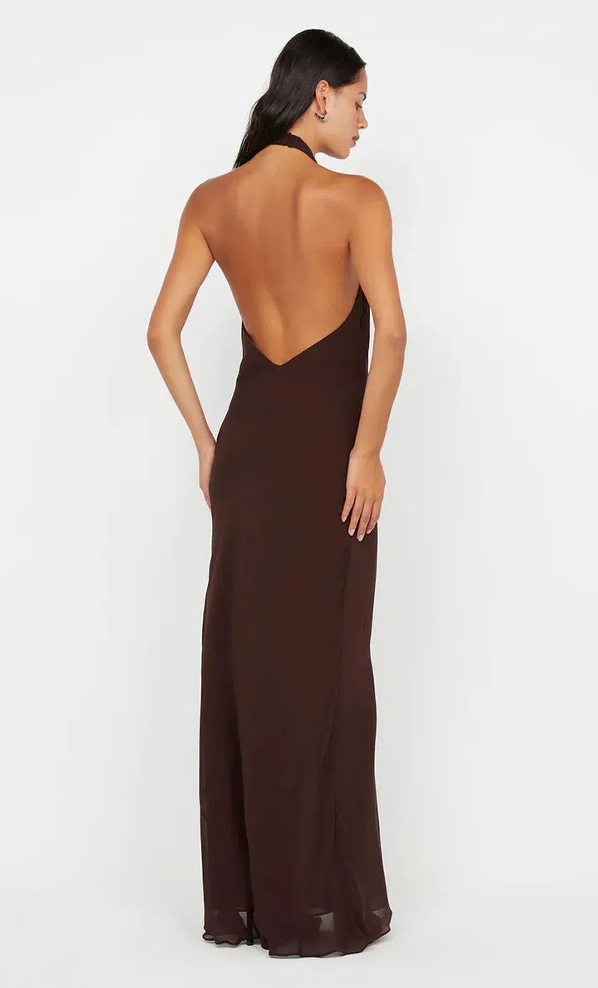 Bec & Bridge Soneva Wrap Dress Dark Chocolate Size AU 6 - Image 2