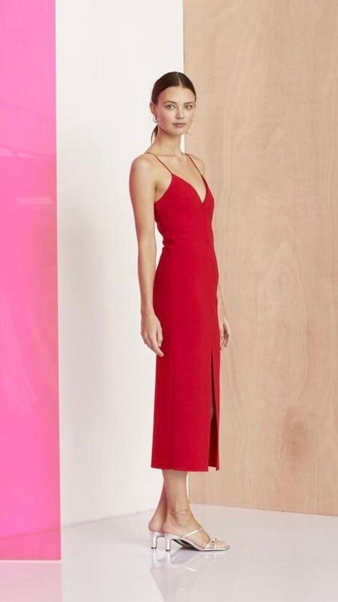Bec and Bridge C’est Magnifique Split Dress Red for rent on The Volte - main image