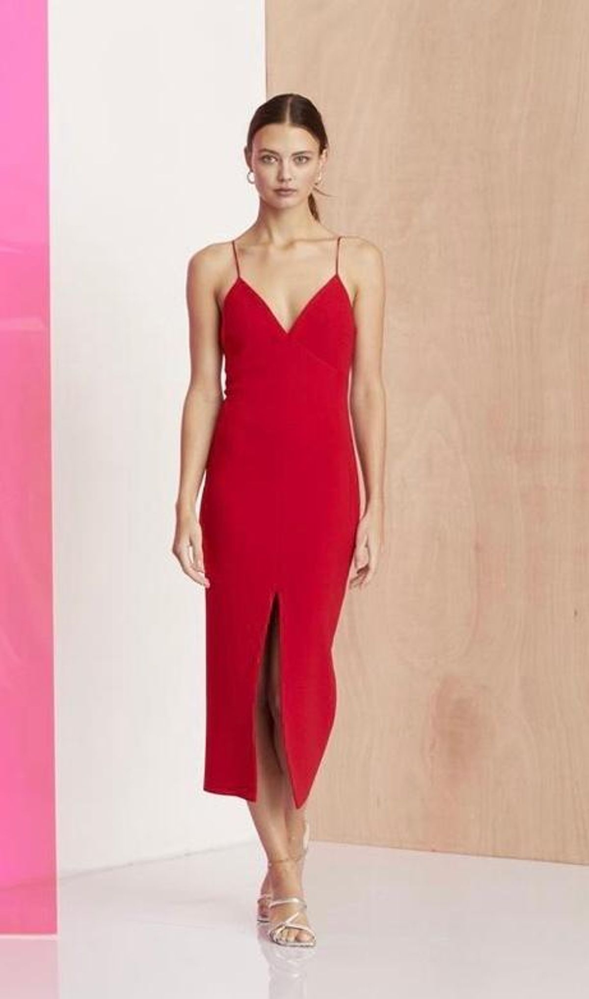 Bec and Bridge C’est Magnifique Split Dress Red for rent on The Volte - main image