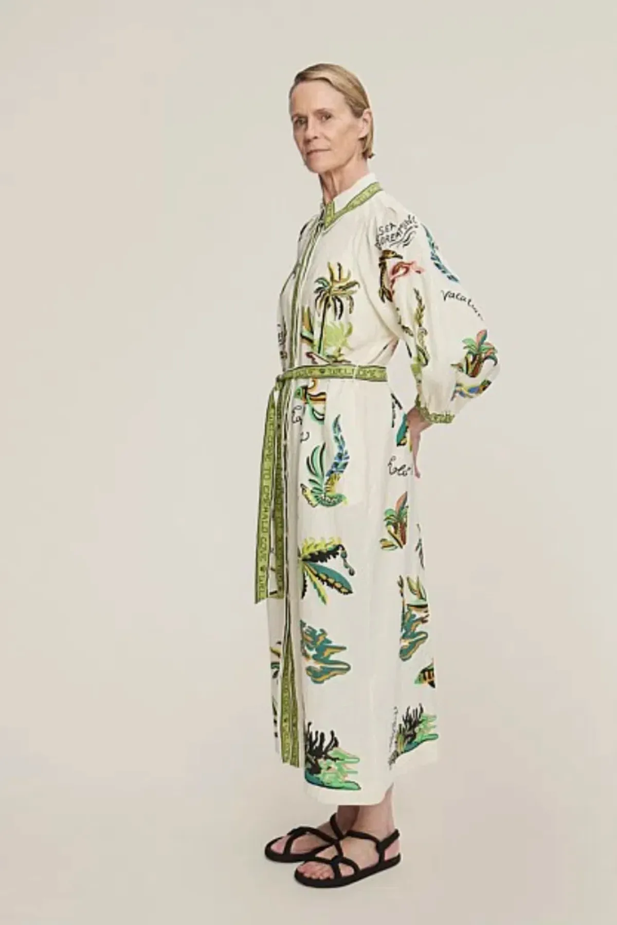 Alémais Day Dream Shirtdress Maxi Dress Print Size 16 - Image 1