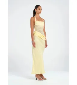 Benni Gina Maxi Dress in Butter Size AU 6 for rent on The Volte - image 2
