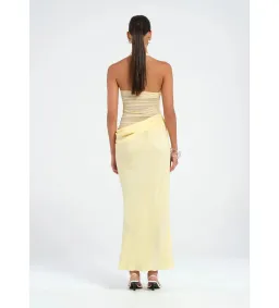 Benni Gina Maxi Dress in Butter Size AU 6 for rent on The Volte - image 3