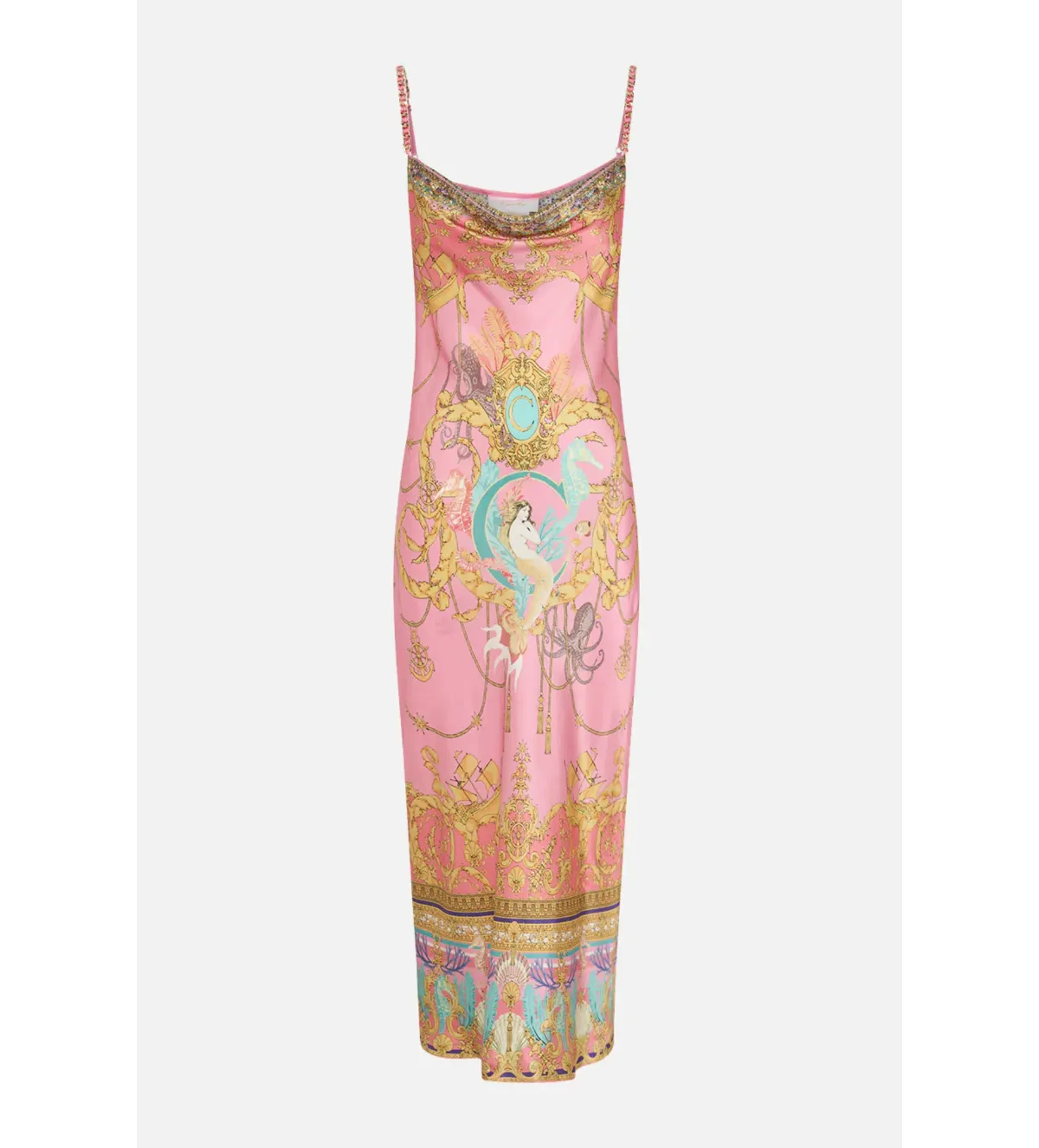 Camilla Long Bias Slip Dress - Mermaid Motel Size AU 10 - Image 4
