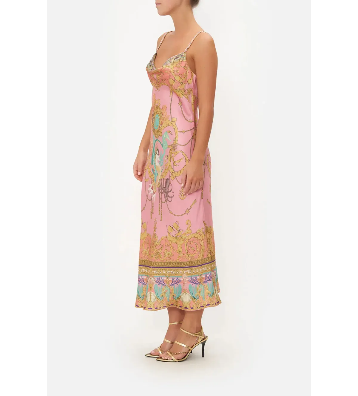 Camilla Long Bias Slip Dress - Mermaid Motel Size AU 10 - Image 2