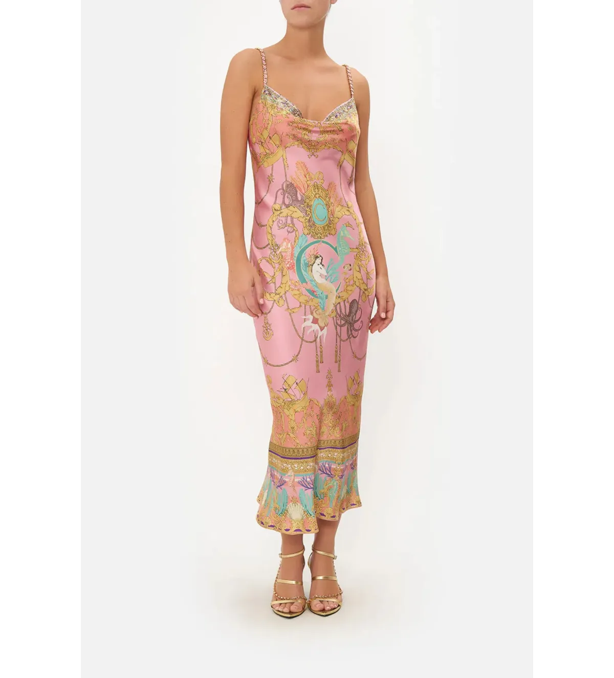 Camilla Long Bias Slip Dress - Mermaid Motel Size AU 10 for rent on The Volte - main image