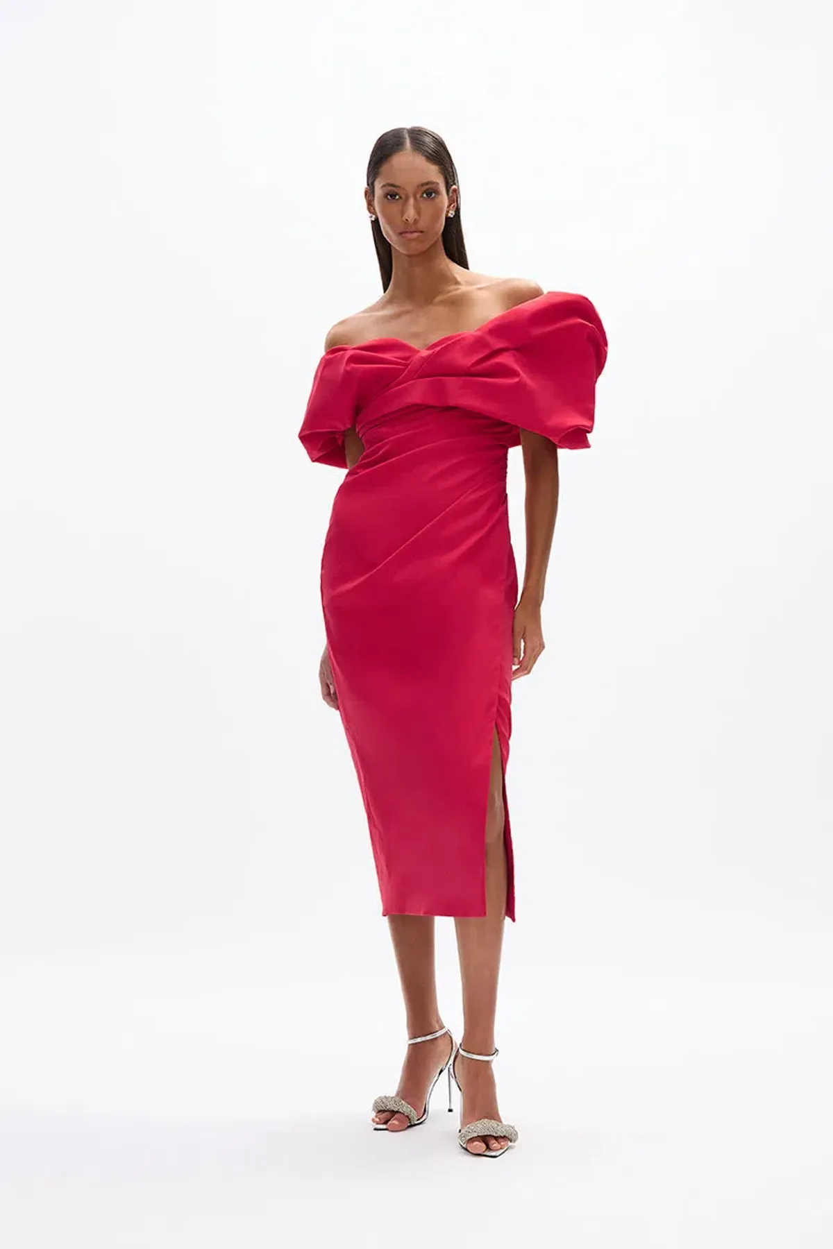 Rachel Gilbert Gia Gown Watermelon Size 10 - Image 1