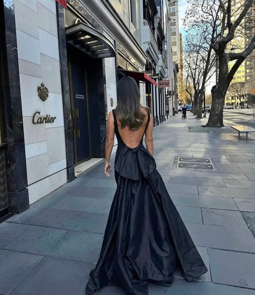 Effie Kats Christal Gown Black Size AU 10 for rent on The Volte - main image