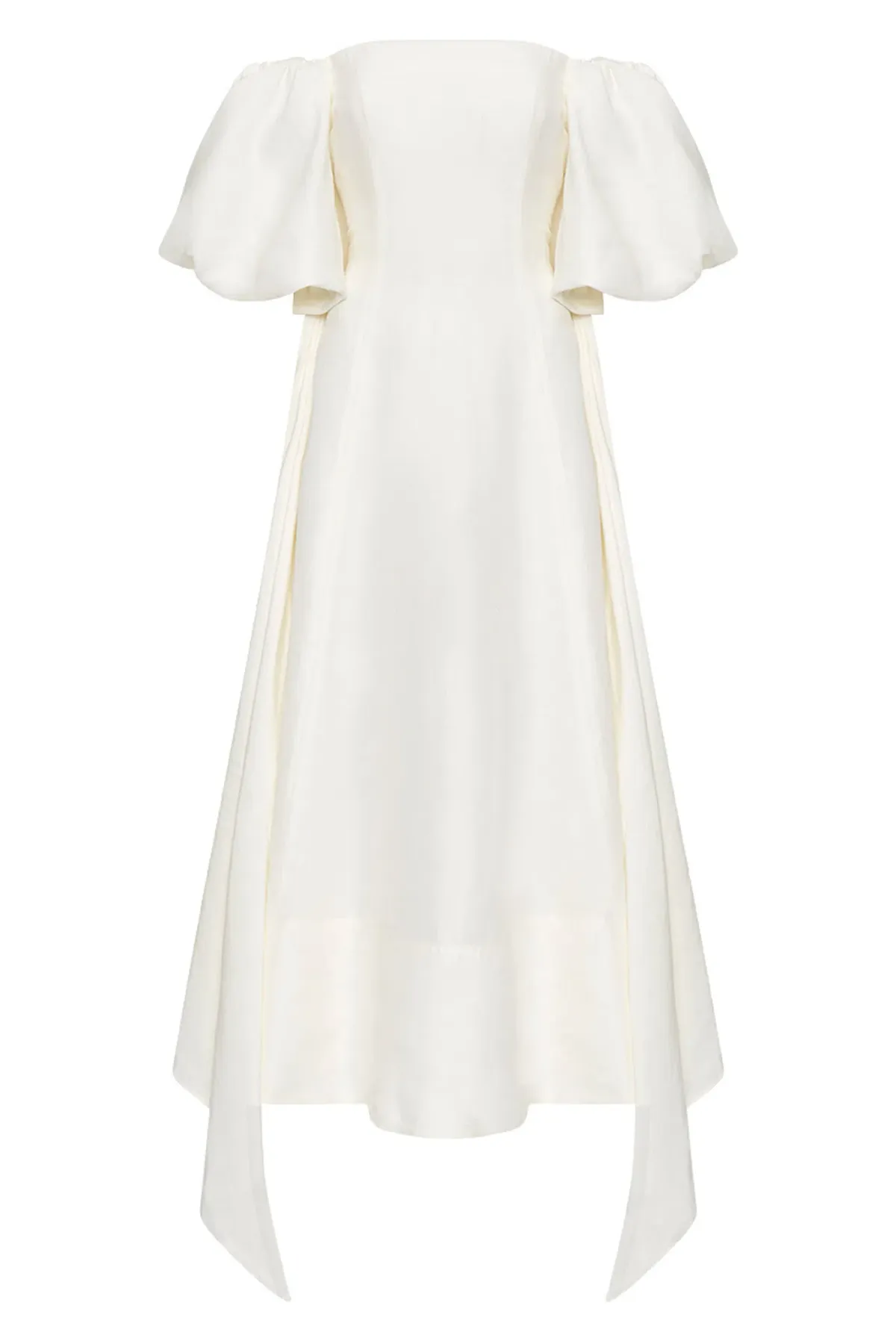 Aje Incarnation Midi Dress Ivory Size 10 - Image 6