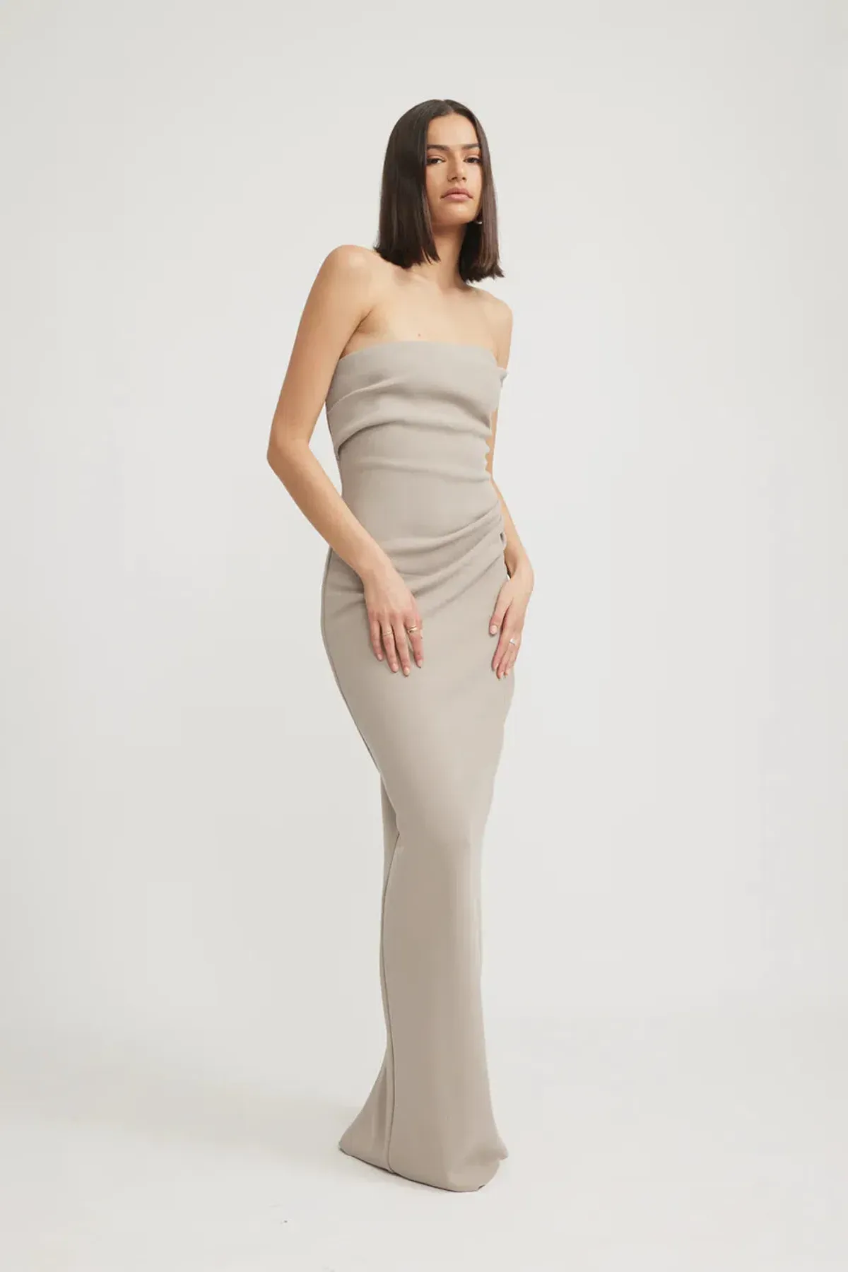 TOJHÀ Desiree Dress in Stone Size 6 for rent on The Volte - main image