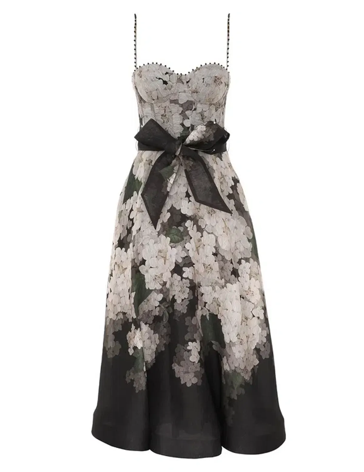 Zimmermann The Balance Picnic Dress in Black Hydrangea Size 2/Au 12 - Image 1