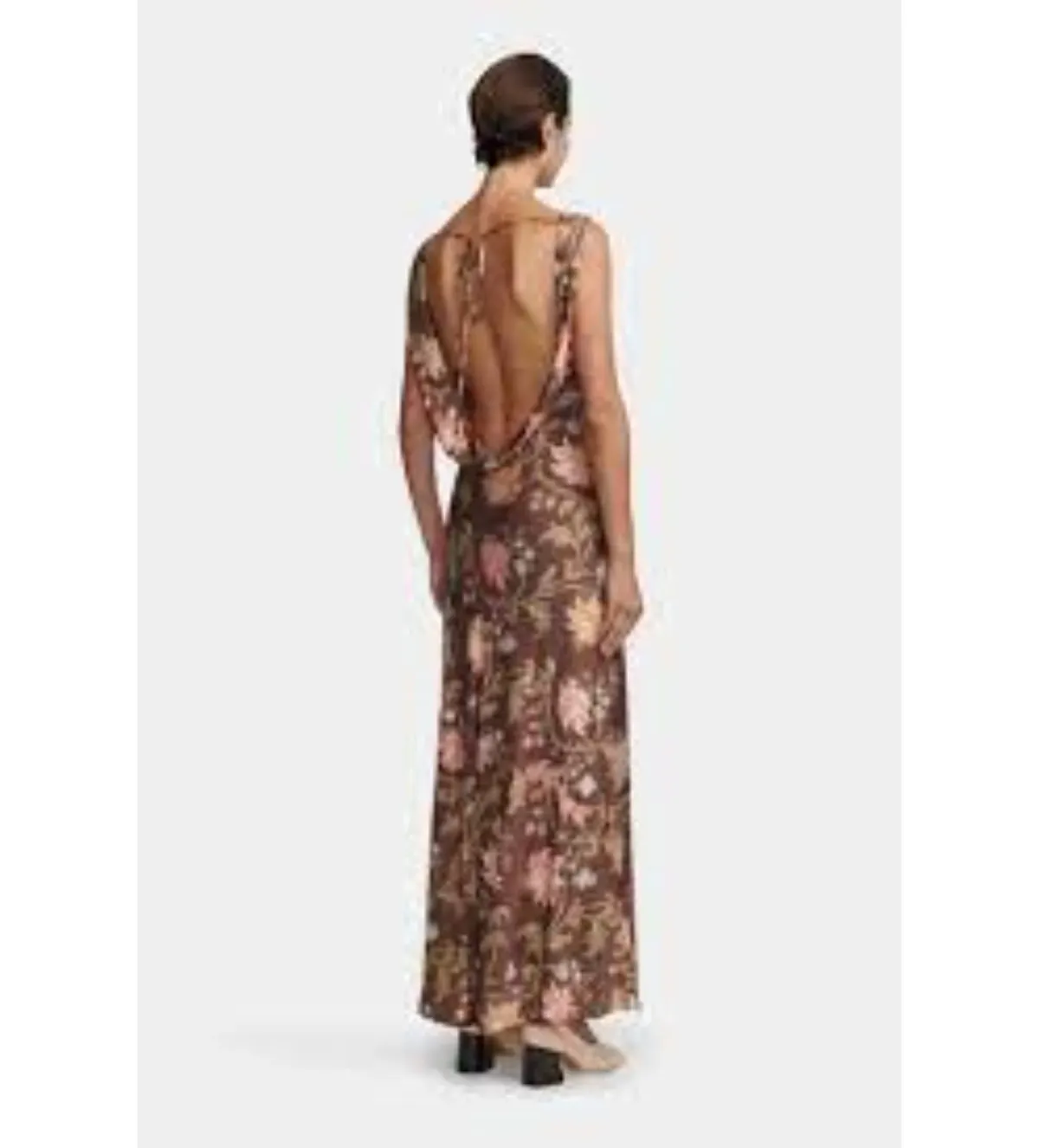 Hansen & Gretel Chloe dress in Carob Floral Size S/ AU 8 - Image 3