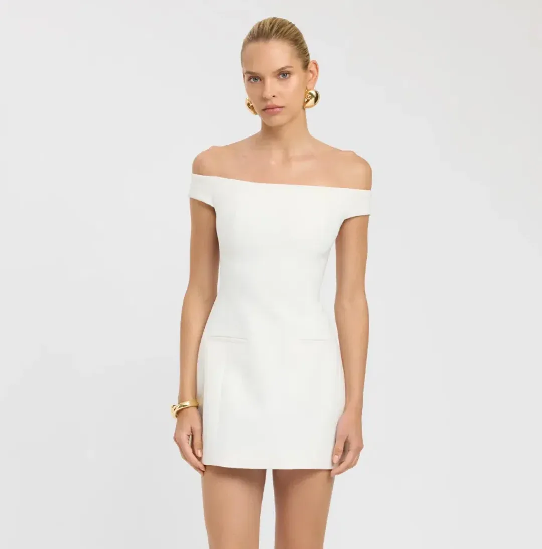 Kookai Off Shoulder Alto Mini Dress Size AU 6 for rent on The Volte - main image