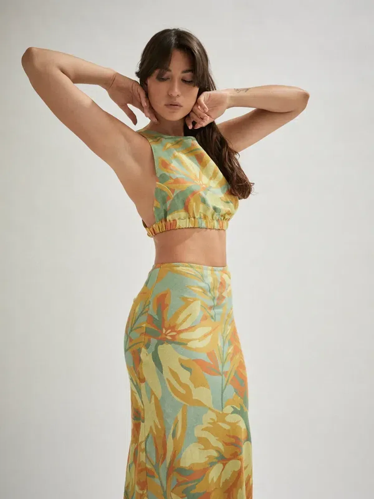 One Mile The Label Jessica Palm Set Multi Size AU 10 - Image 1