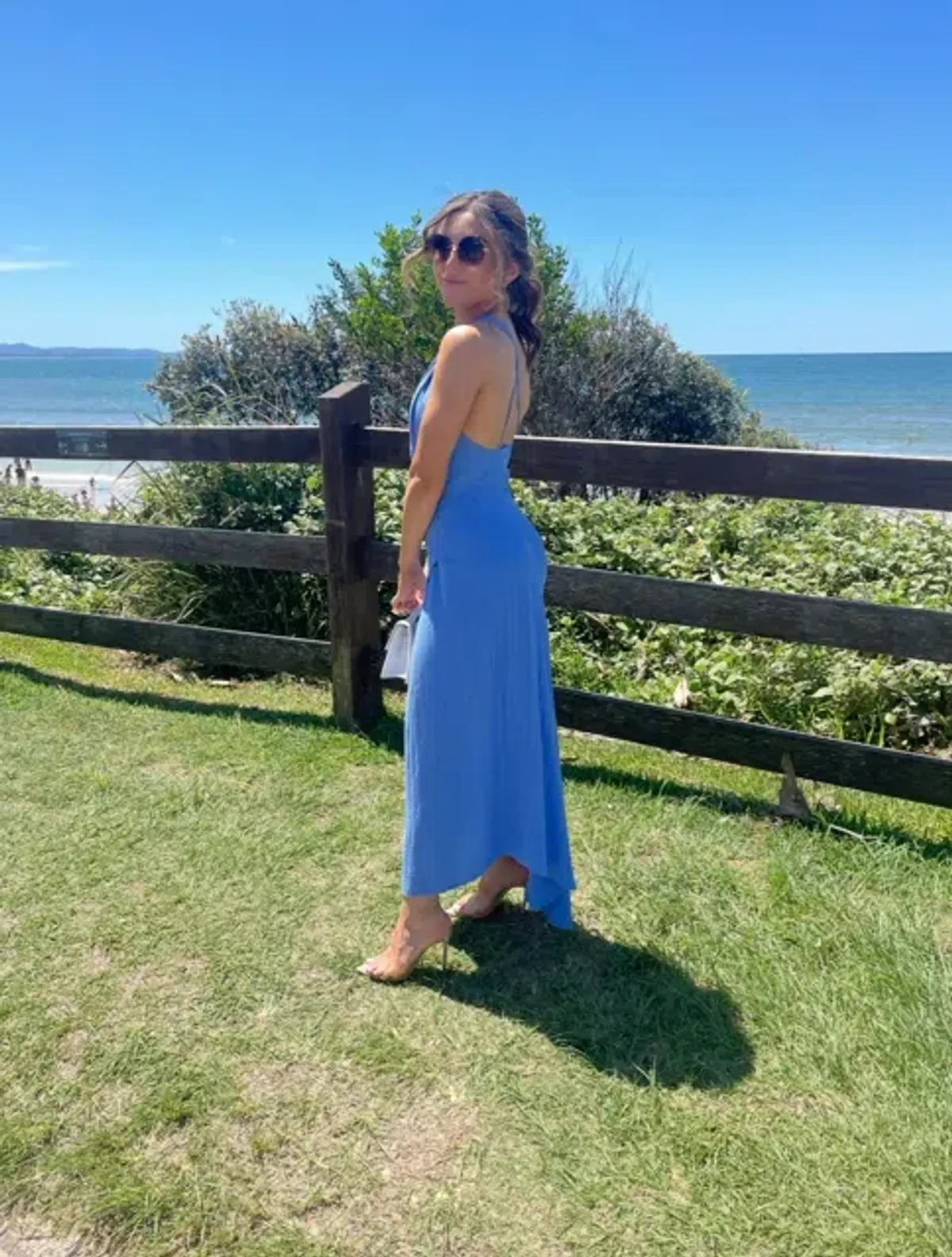 One Swell Swoop Size 6 Dress Blue - Image 2