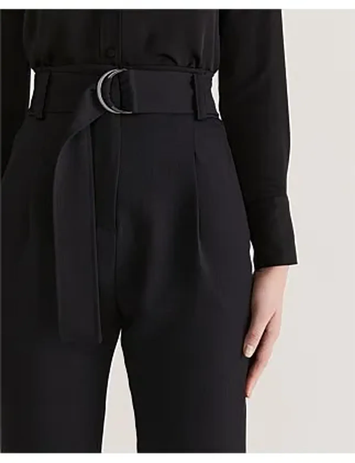 Saba Dharma Belted Slim Pants in Black Size AU 4 - Image 5