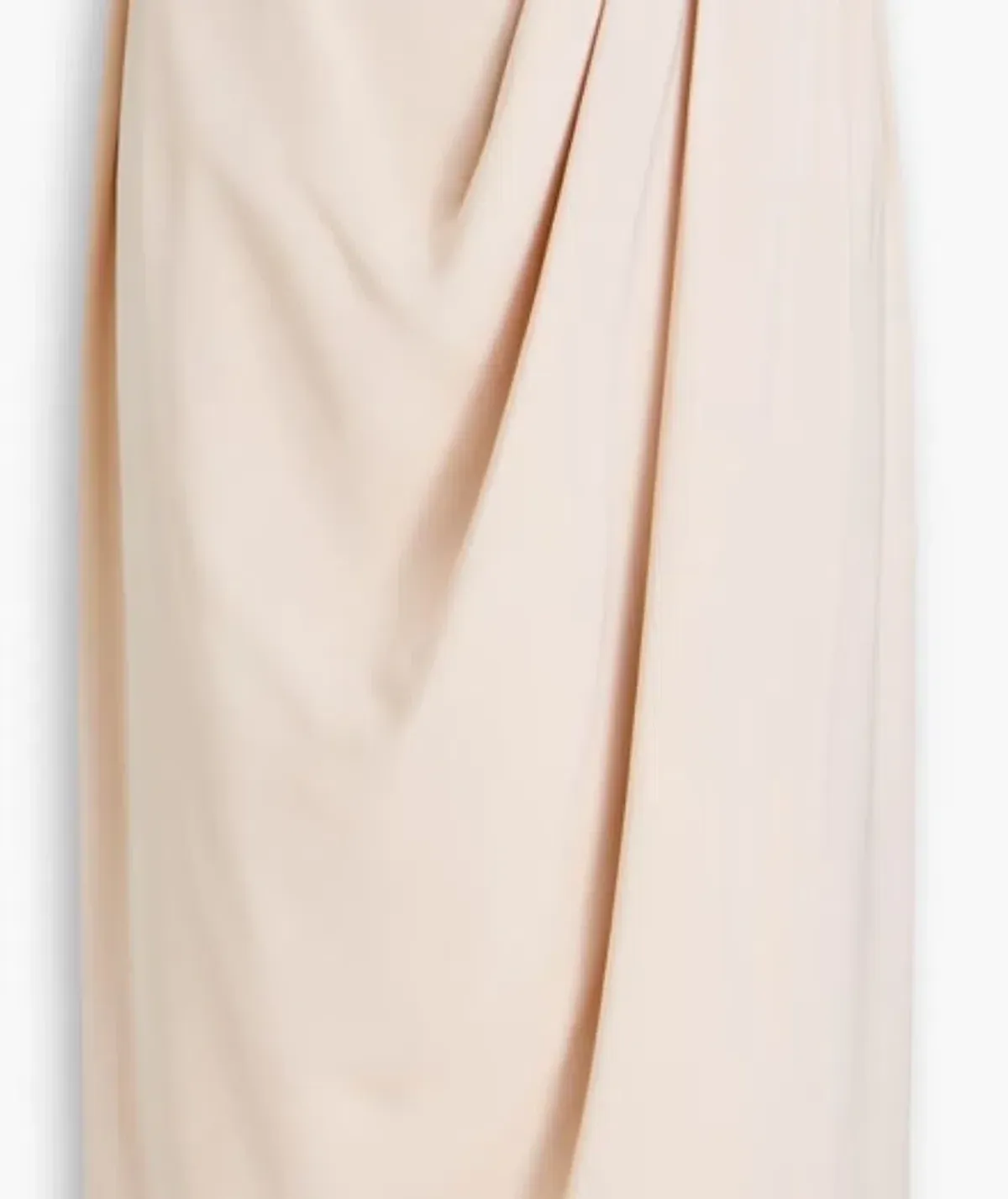 Shona Joy Strapless Draped Satin Maxi Dress Blush Size 16 - Image 4
