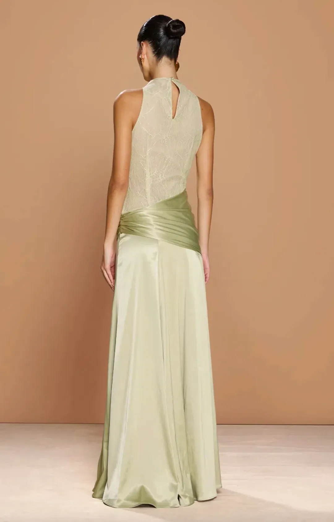 Sonya Moda Dalia Gown Pistachio Size 8 for rent on The Volte - main image