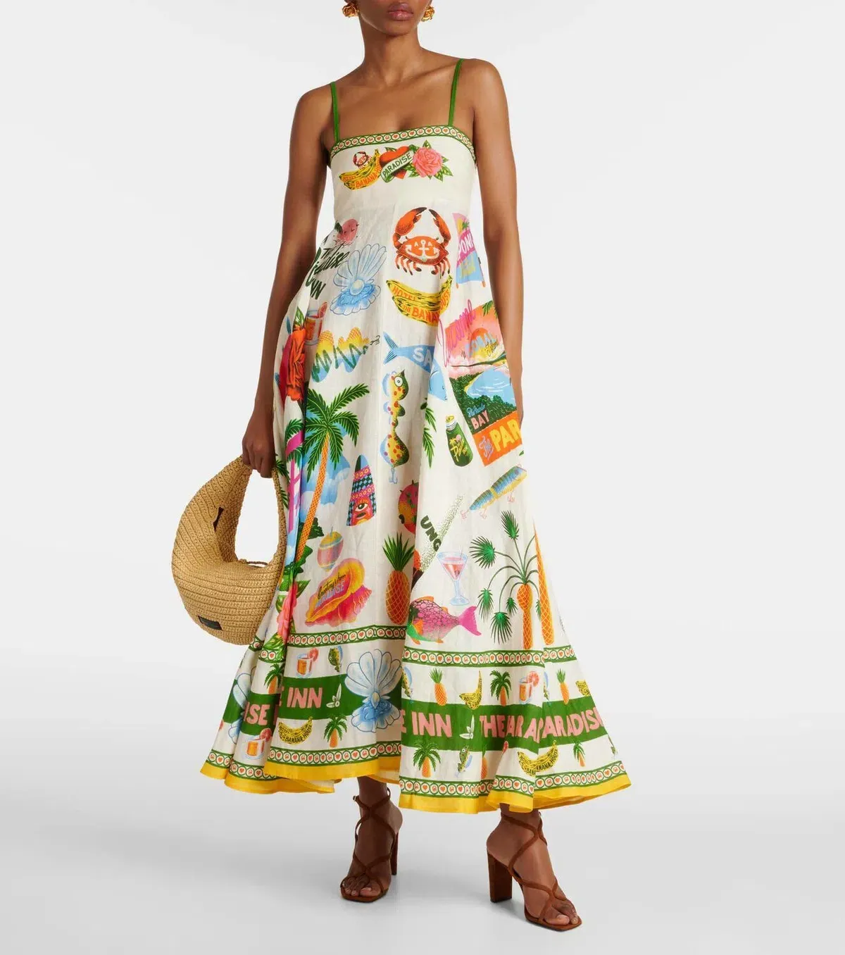 Alemais Paradiso Sundress Multi Print Size 8 for rent on The Volte - main image