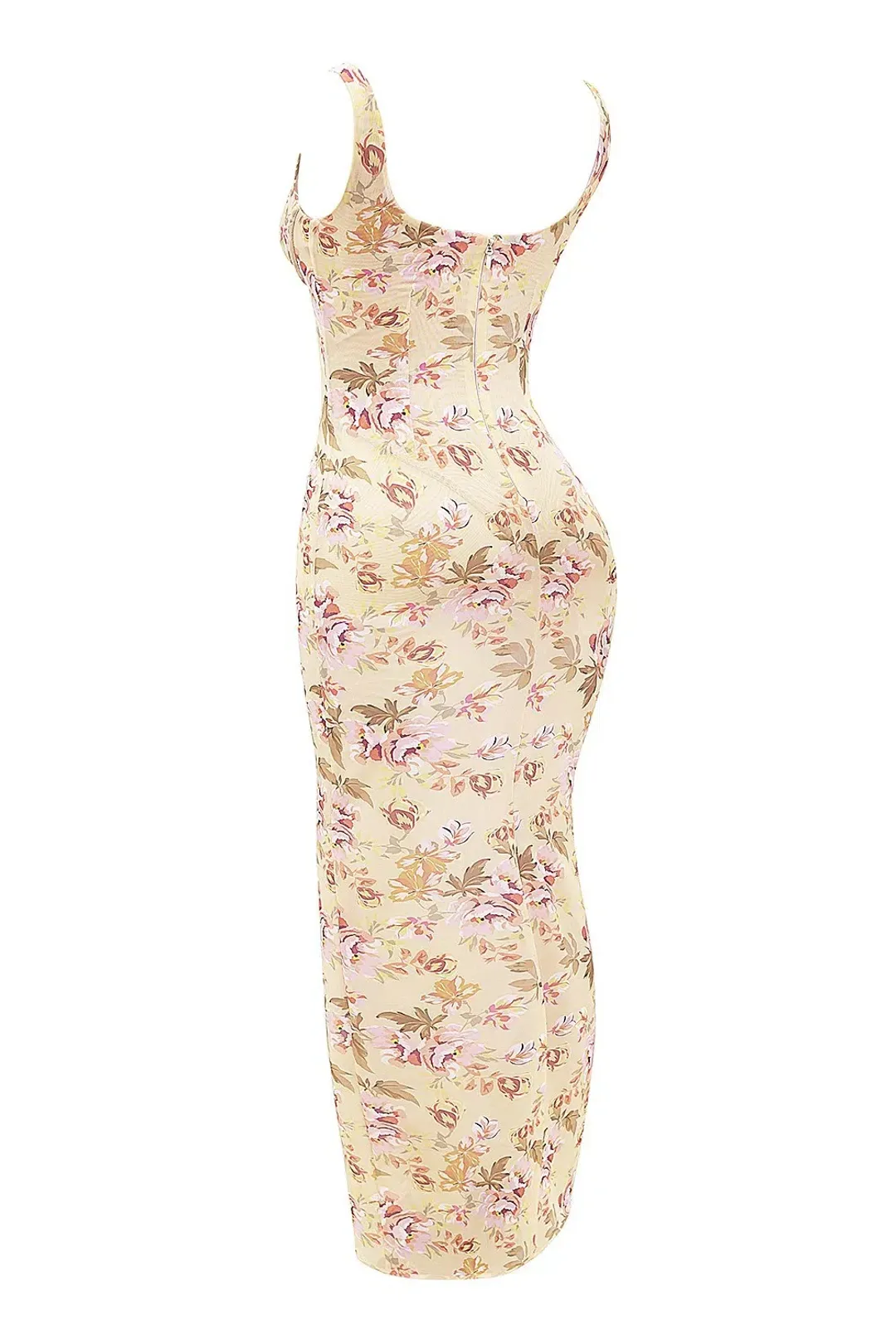 House of CB Robina Honeyflower Sheer Maxi Dress Print Size XS/AU 6 for rent on The Volte - main image