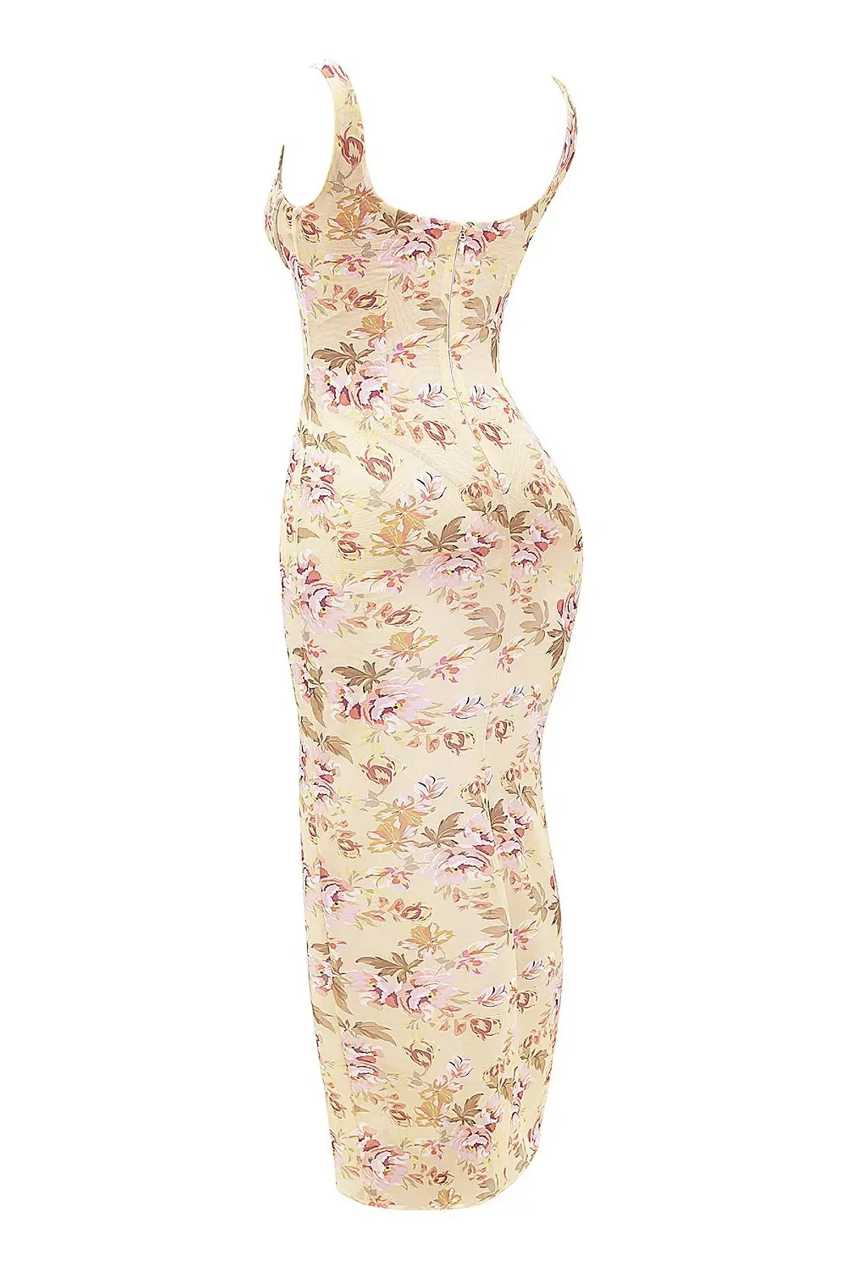 House of CB Robina Honeyflower Sheer Maxi Dress Print Size XS/AU 6 - Image 7