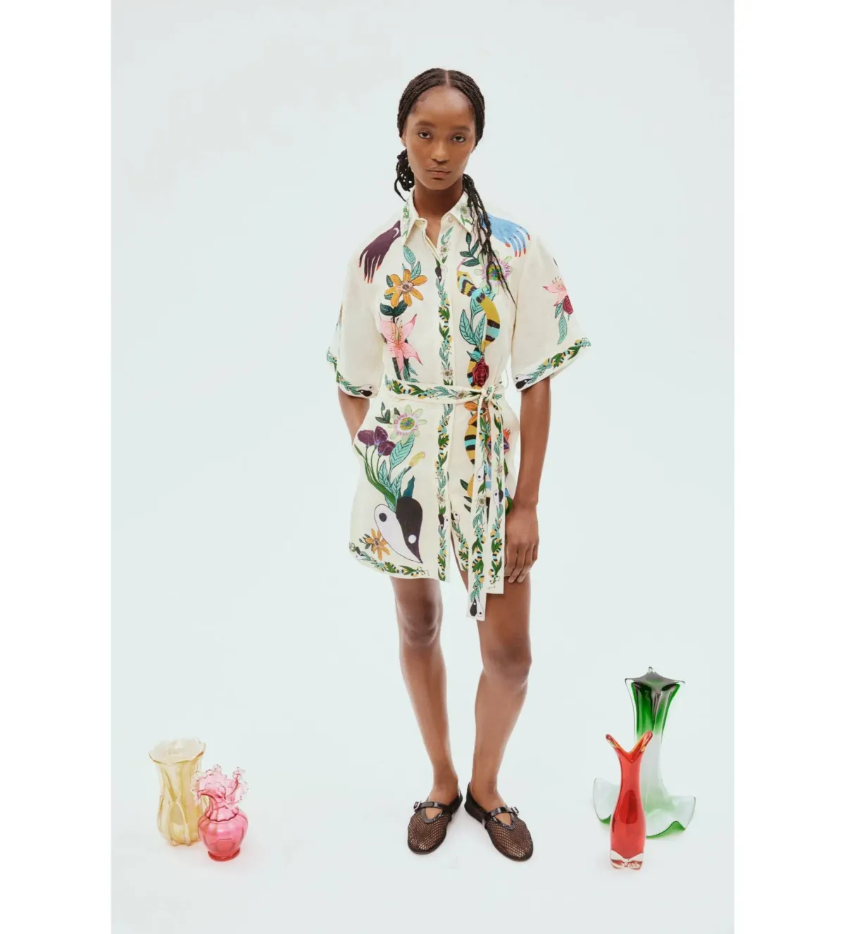 Alemais Meagan Mini Dress Floral Size 10 - Image 1