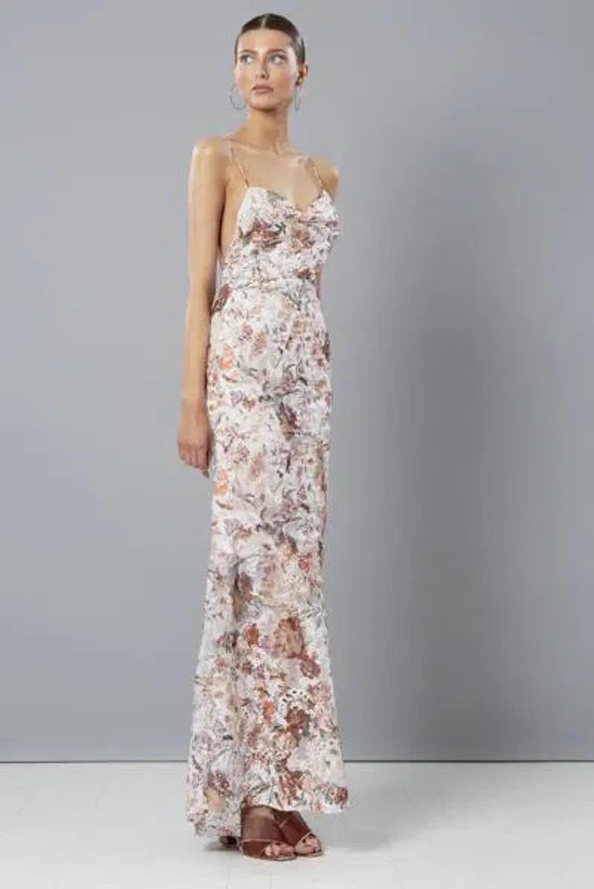 Winona Tigerlily Cowl Maxi Dress Print Size 8 - Image 1
