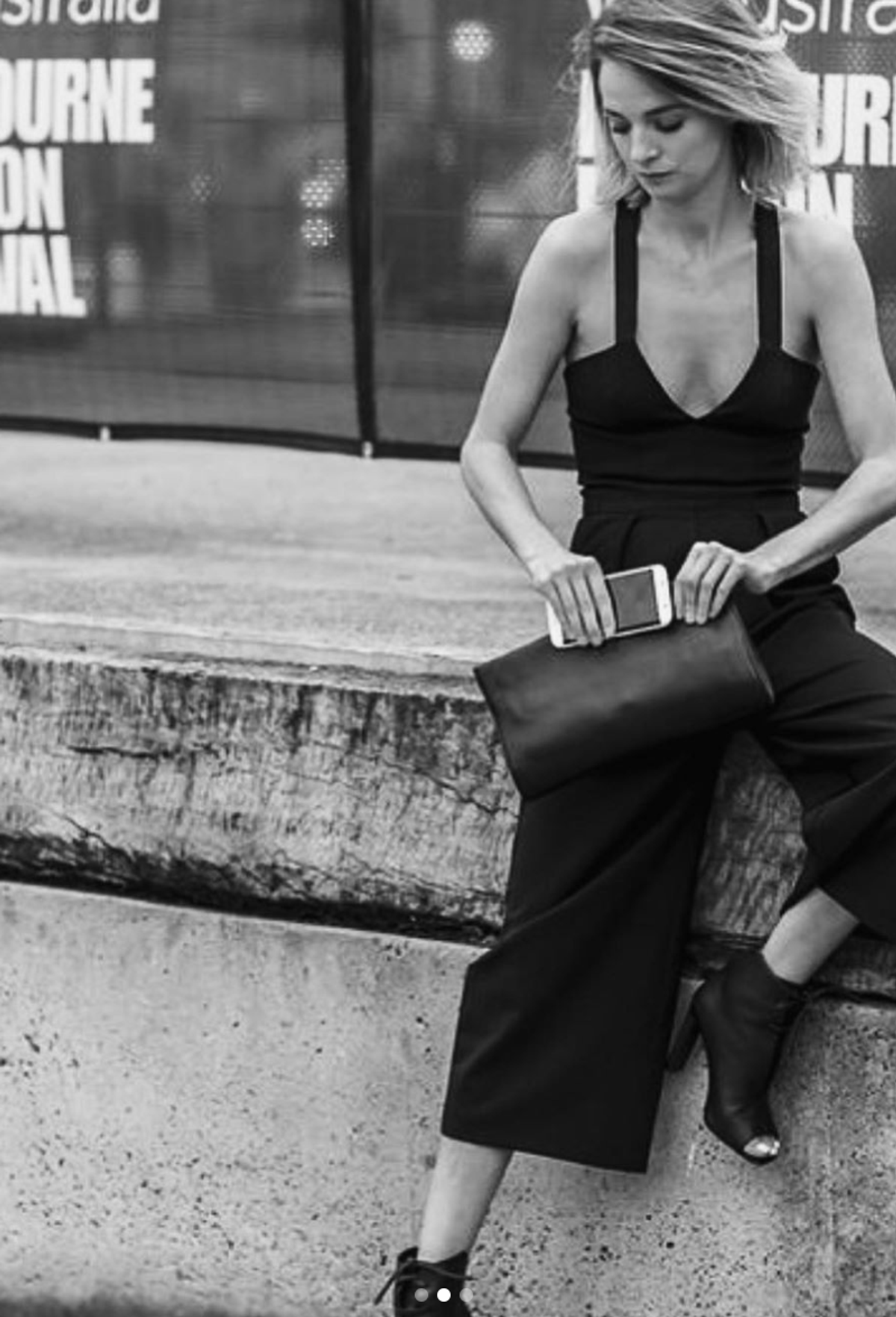 Dion Lee Tux Playsuit Black Size 2 - Image 3