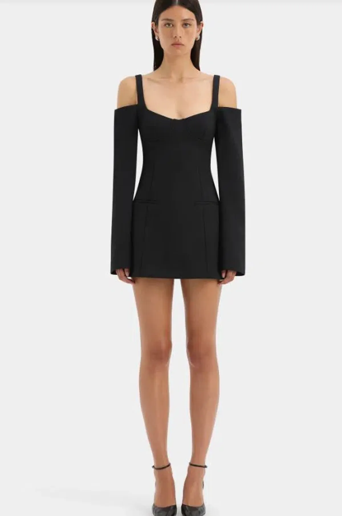 Sir The Label Sandrine Long Sleeve Mini Dress Size 3/AU 12 for rent on The Volte - main image