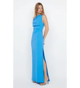 Bec & Bridge Angelina Asym Maxi Dress in Mid Blue Size 8 for rent on The Volte - image 3