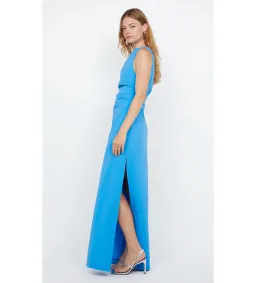 Bec & Bridge Angelina Asym Maxi Dress in Mid Blue Size 8 for rent on The Volte - image 2
