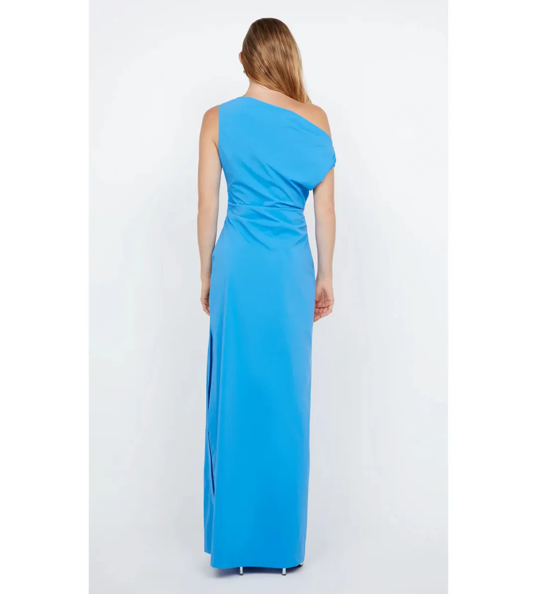 Bec & Bridge Angelina Asym Maxi Dress in Mid Blue Size 8 for rent on The Volte - main image