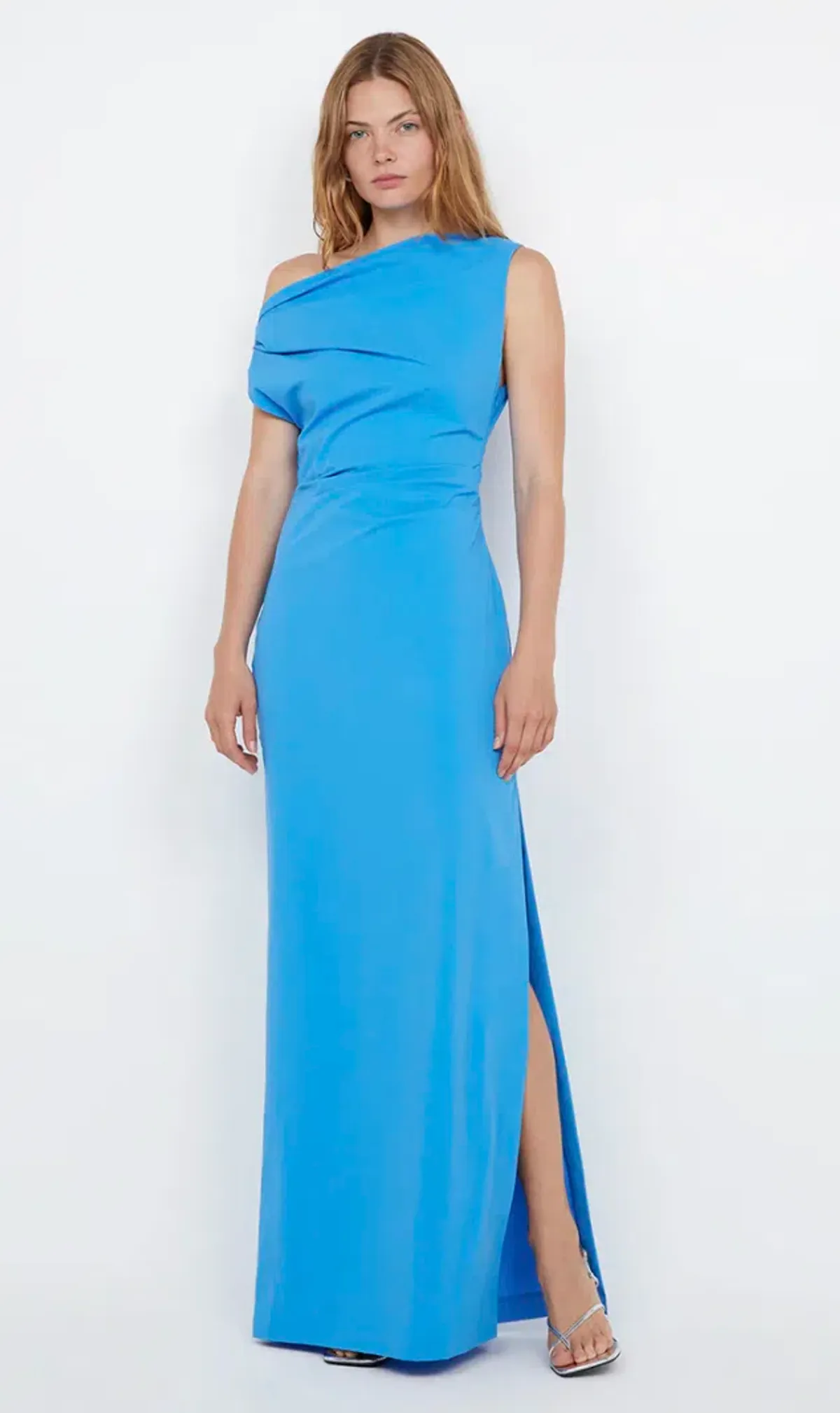 Bec + Bridge Angelina Asym Maxi Dress Blue Size 12 - Image 1