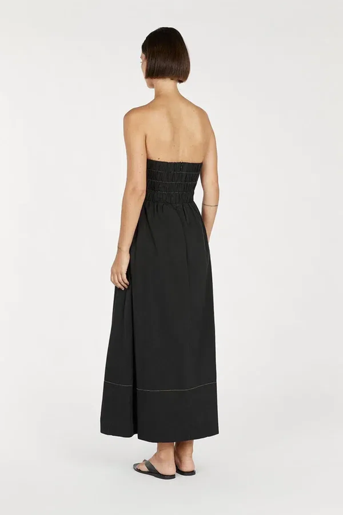 Dissh Ellidy Strapless Black Midi Dress Size 10 - Image 3
